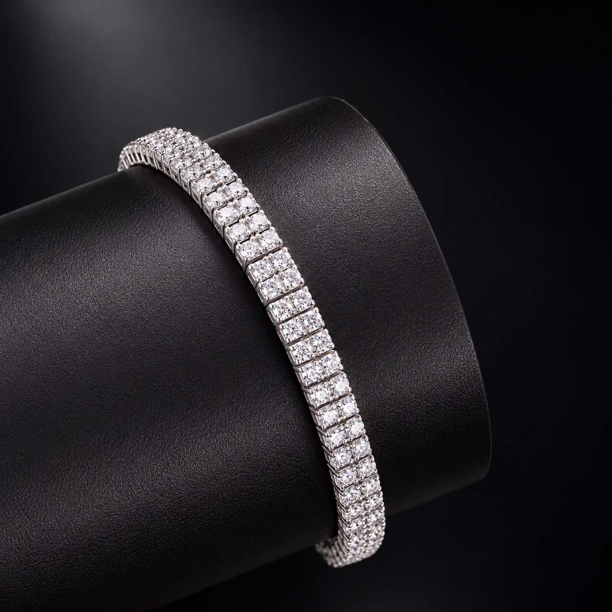 Double Row Tennis Bracelet by Auric Jewelry & Co.