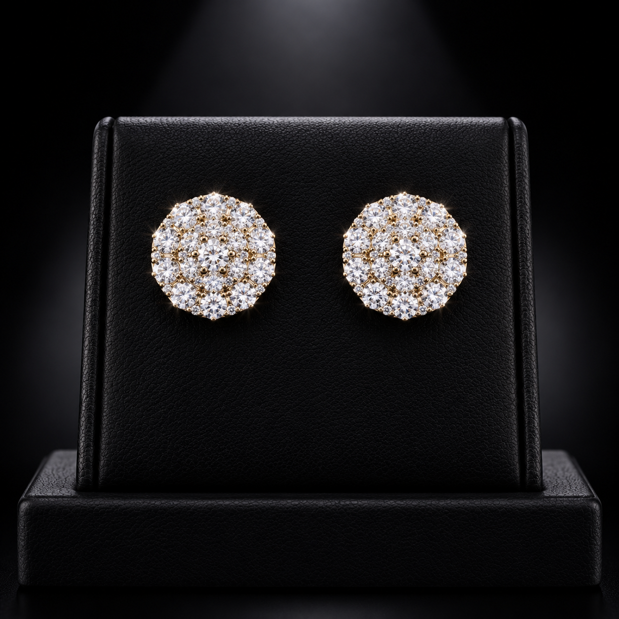 Cluster Diamond Studs – earrings by Auric Jewelry & Co.