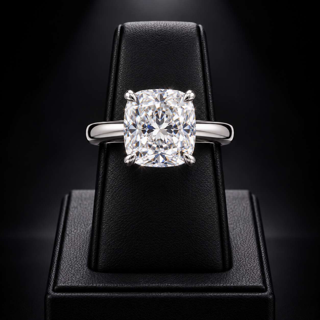 Cushion Solitaire by Auric Jewelry & Co.