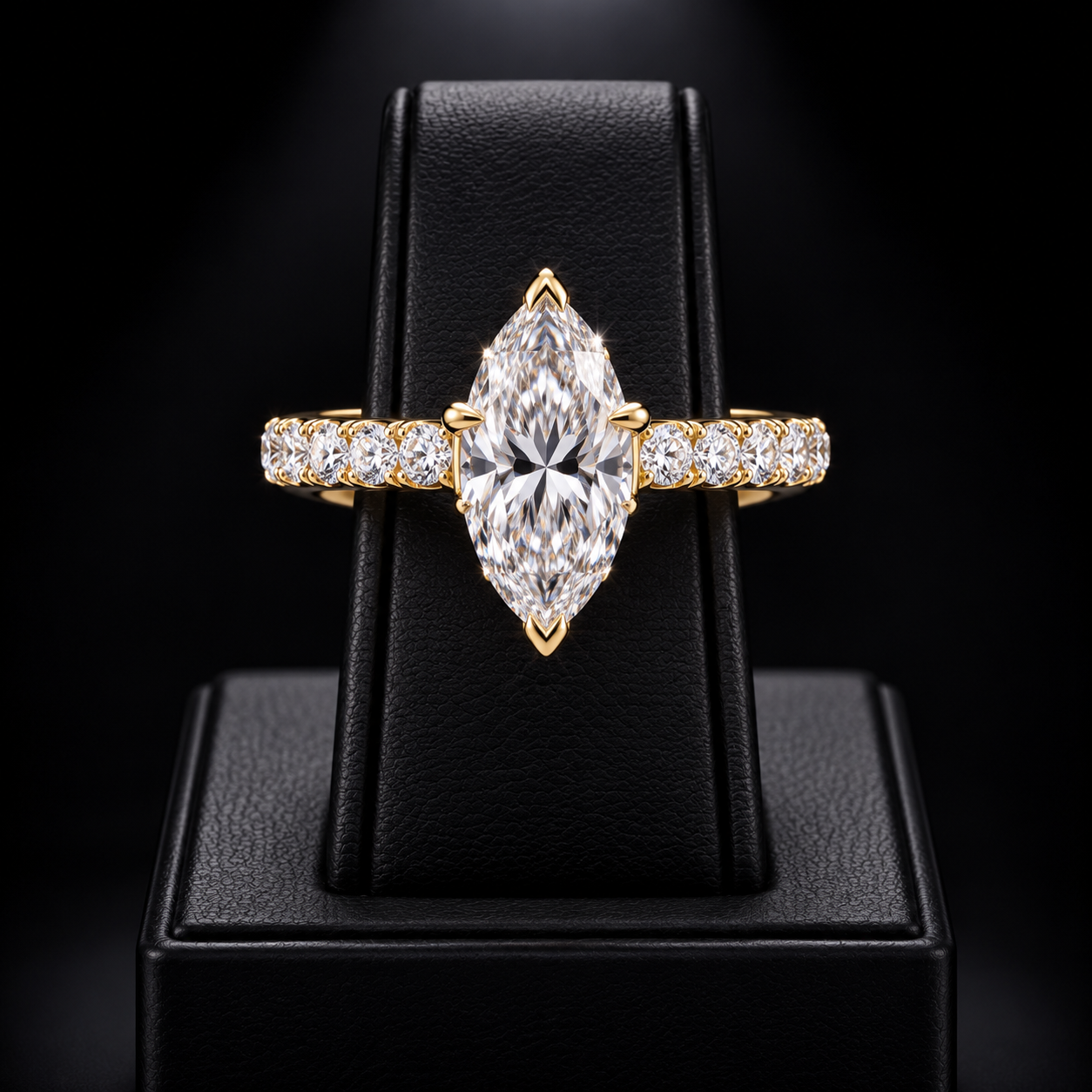 Marquise Pavé Ring by Auric Jewelry & Co.